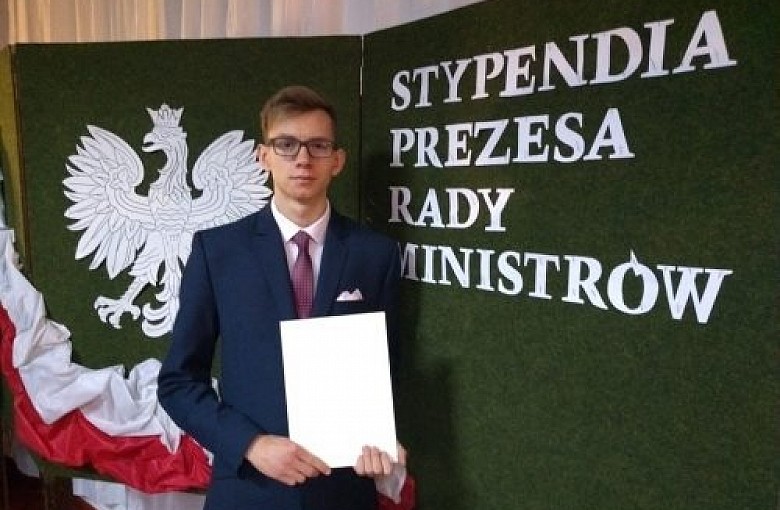 Karol Sowa otrzymał Stypendium Prezesa Rady Ministrów