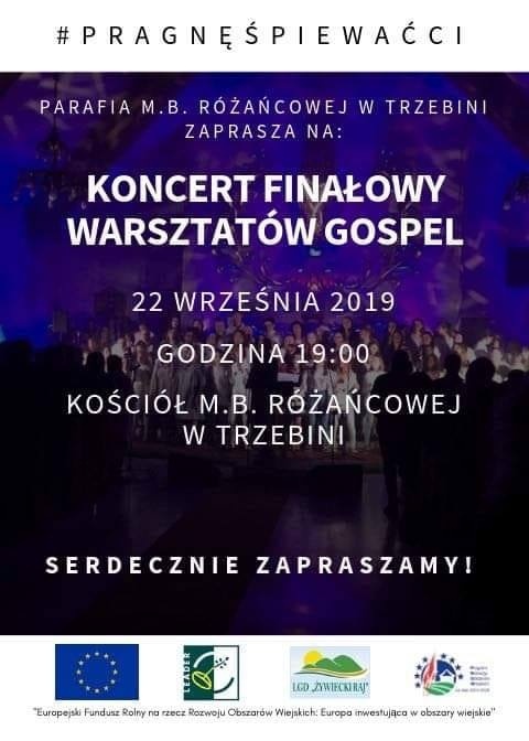 Finałowy koncert gospel w Trzebini