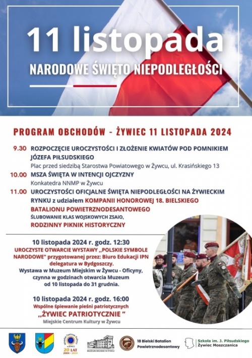 PROGRAM. Obchody Święta Niepodległości w Żywcu