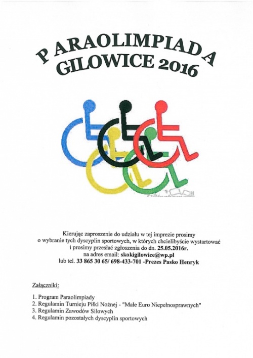 Paraolimpiada Gilowice 2016