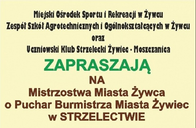 Mistrzostwa Miasta Żywiec w Strzelectwie