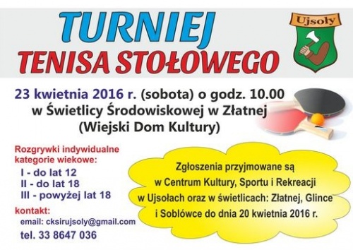 VI Turniej Tenisa Stołowego