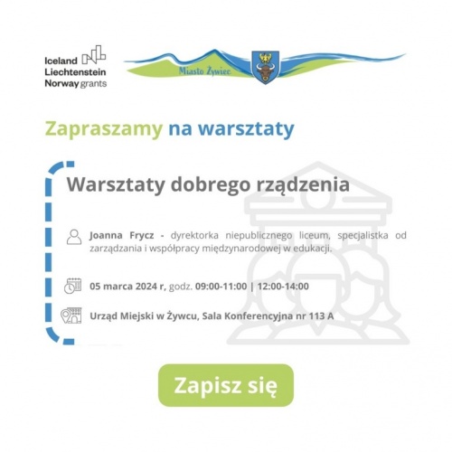 Zaproszenie do udziału w warsztatach