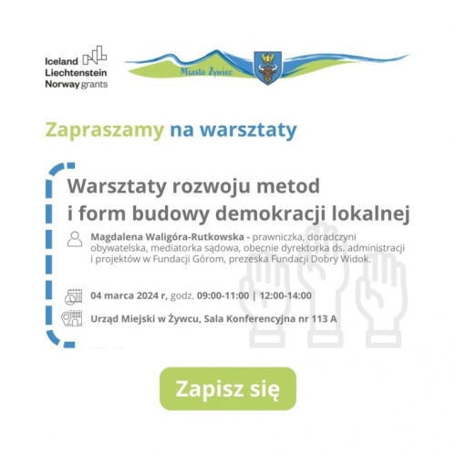 Zaproszenie do udziału w warsztatach