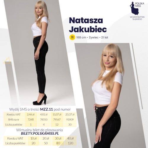Natasza Jakubiec finalistką konkursu Miss Województwa Śląskiego