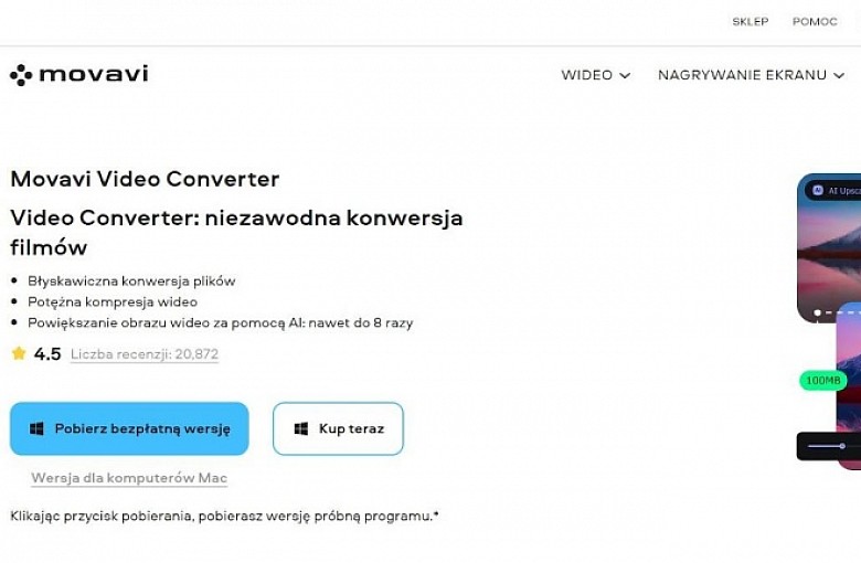 Recenzja Movavi Video Converter