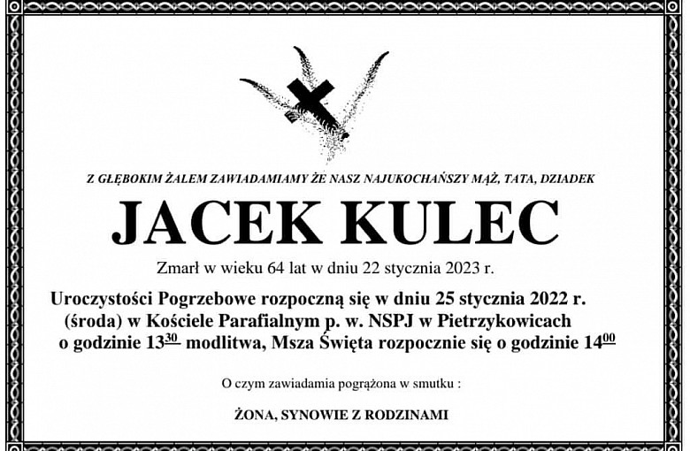Ostatnie Pożegnanie Jacka Kulca