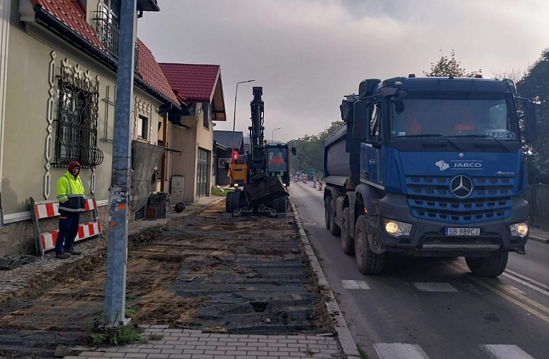 Remont ul. Żeromskiego w Żywcu. Zmiana organizacji ruchu