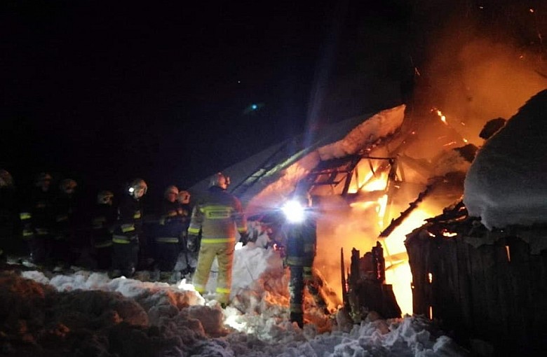 Pożar w Koszarawie. Jedna osoba poszkodowana!