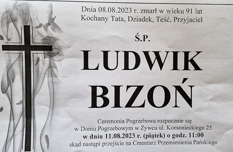 Zmarł Ludwik Bizoń