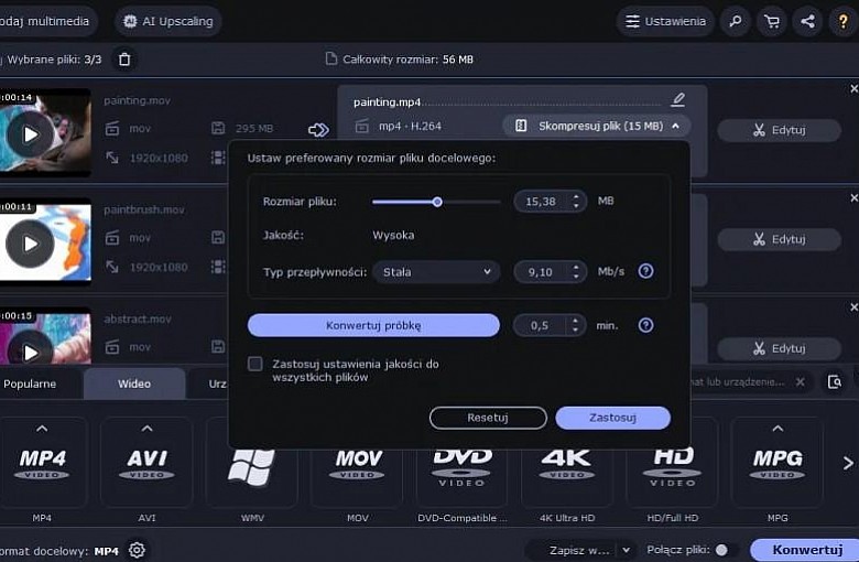 Recenzja Movavi Video Converter