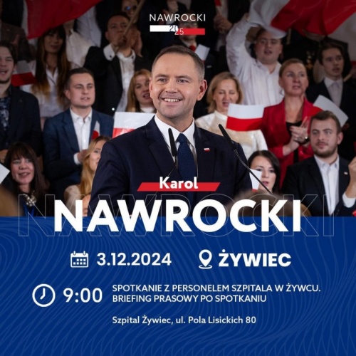 Dzisiaj Karol Nawrocki, kandydat na Prezydenta RP odwiedzi Żywiec