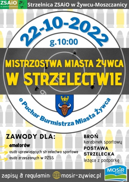 Zbliżają się Mistrzostwa Miasta Żywca w Strzelectwie